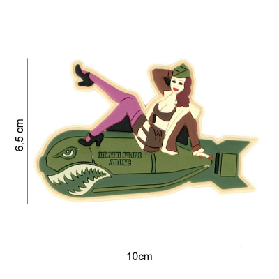 101 INC PVC Patch - Pinup girl Bomb