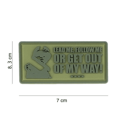 101 INC PVC Patch - Lead me, follow me