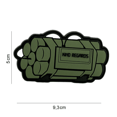 101 INC PVC Patch - Kind Regards (Färg: Grön)