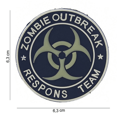 101 INC PVC Patch - Zombie Outbreak Respons Team (Färg: Navy)