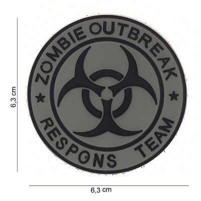101 INC PVC Patch - Zombie Outbreak Respons Team (Färg: Grå)