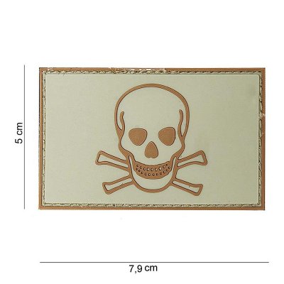 101 INC PVC Patch - Skull and Bones