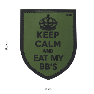 101 INC PVC Patch - Keep Calm (Färg: Grön)