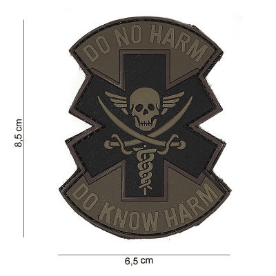 101 INC PVC Patch - Do No Harm (Färg: Brun/Svart)