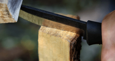 Peltonen M07 Ranger Puukko Uncoated with Leather Sheath - Black