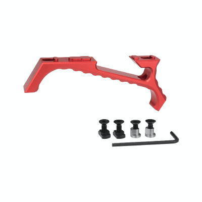 JJ Airsoft VP23 Tactical Angled Grip Keymod/M-Lok (Färg: Röd)