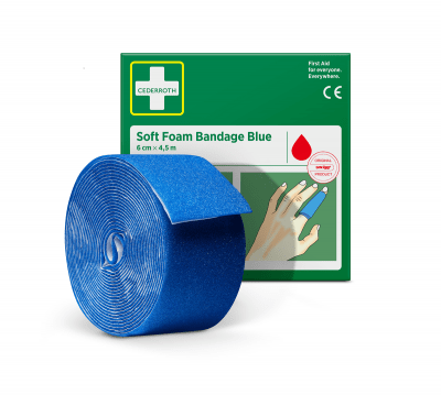 Cederroth Soft Foam Bandage Blue 6cm x 2m