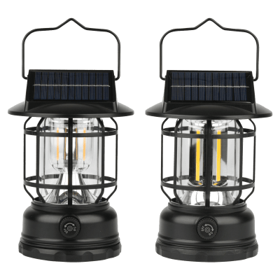 BRIV Campinglanterna Lanterna LED Solcell+USB-C