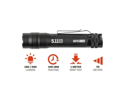 5.11 Tactical RAPID PL 1AA Flashlight - 190LM