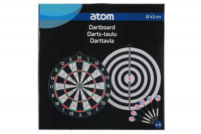 Atom Dartboard with Darts