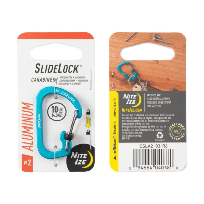 Nite Ize SlideLock Carabiner (Storlek: #2 - Blå)