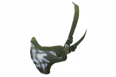 Nuprol Mesh Lower Face Shield - Skull - Green