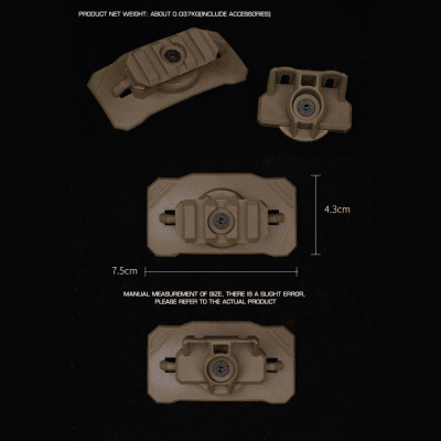 WoSport Universal Helmet Tactical Light Adapter