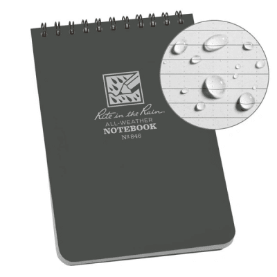 Rite In The Rain Notebook, 10x15cm - Grå