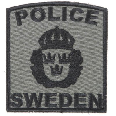 Snigel Patch Police Sweden -12