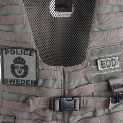 Snigel Patch Police Sweden -12