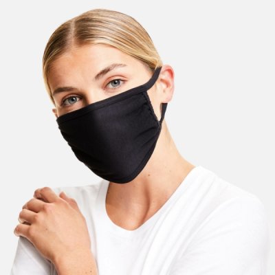 Fruit of the Loom Face Mask 3-ply - Black