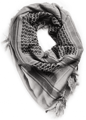 Jackal Gear Shemagh 110x110cm (Färg: Vit/Svart)
