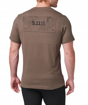 5.11 Tactical Coordinate T-shirt - Major Brown (Storlek: Small)