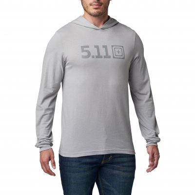 5.11 Tactical Hooded Legacy Tee (Färg: Titan Grey, Storlek: Small)