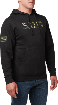 5.11 Tactical Woodland Camo Fill Hoodie - Black