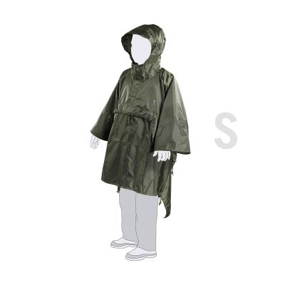 Tasmanian Tiger Poncho - Oliv (Storlek: Small)