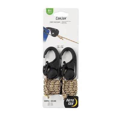 Nite Ize Cord Tightener - 2 Pack with 8 ft Rope