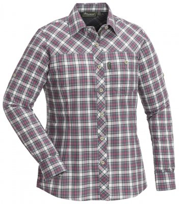 Pinewood Shirt Cumbria 9328 Long Sleeve - Women's Off White/Coral