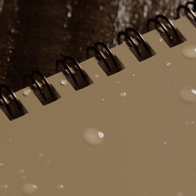 Rite In The Rain Top Spiral Notebook, 7,5x12,5cm - Tan