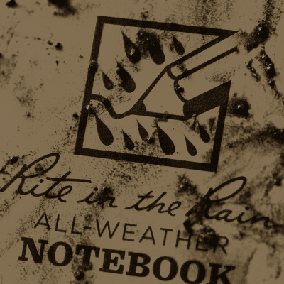 Rite In The Rain Top Spiral Notebook, 7,5x12,5cm - Tan
