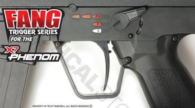 TechT Tippmann X7 Phenom Fang Trigger - Black