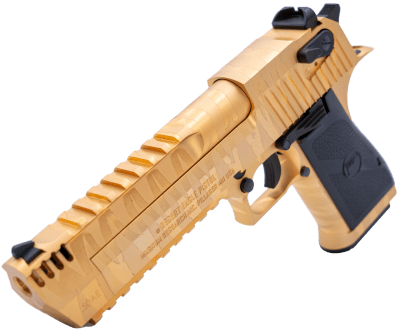 Cybergun WE Desert Eagle L6 .50AE Gas 6mm - Tiger Stripes Guld