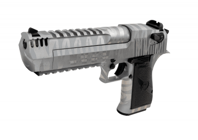 Cybergun WE Desert Eagle L6 .50AE Gas 6mm - Tiger Stripes Silver