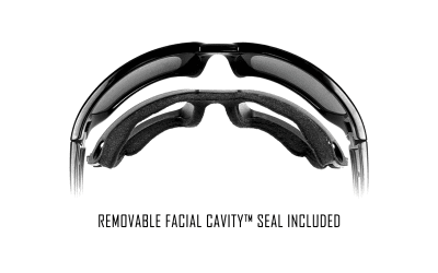 WileyX Gravity Captivate Polarized Blue Mirror Lenses Black Crystal Frame