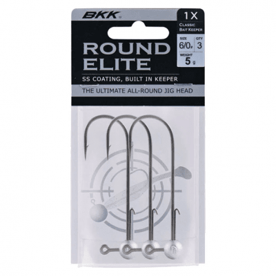 BKK Round Elite-Classic Bait Keeper Jig Head 3 Pcs