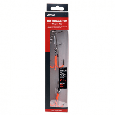 BKK BB Trigger-21 UVO Stinger Rig (Storlek: #1/0)