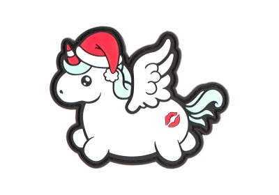 JTG Christmas Unicorn PVC Patch