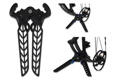 Avalon Compound Bowstands Dual-Pod Stand with Limb Protection - Svart/Svart