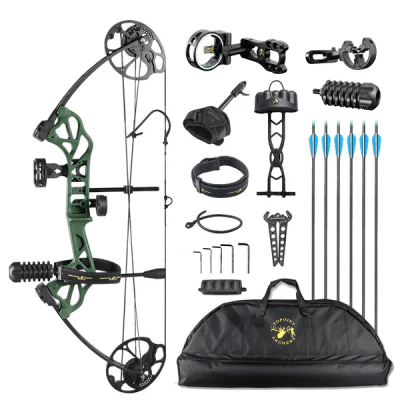 Topoint Compound Bow Starting 28 Rotating Mod Kit 28"- 19-70lbs RH Grön