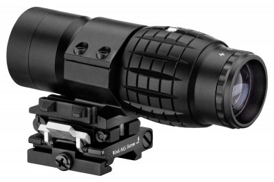 Lancer Tactical 1-3X Magnifier with Flip-Side Mount