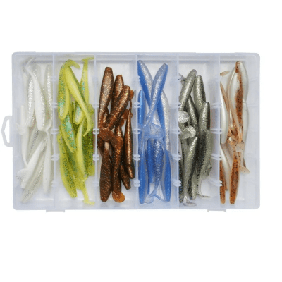 Abu Garcia Jigg Kit Paddle Tail Box 60st Mixade Färger
