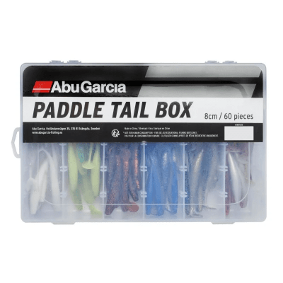 Abu Garcia Jigg Kit Paddle Tail Box 60st Mixade Färger