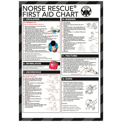Norse Rescue First Aid Chart