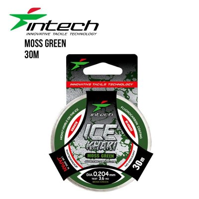 Intech Premium Vinterfiske Lina Ice Khaki Moss Green 30m