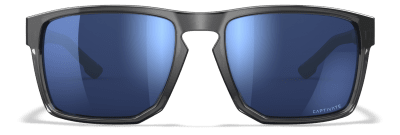 WileyX FOUNDER Captivate Polarized Blue Mirror / Gloss Crystal Grey