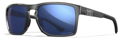 WileyX FOUNDER Captivate Polarized Blue Mirror / Gloss Crystal Grey