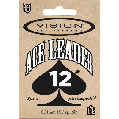 Vision Ace Lax & havsörings Tafs 12´ 2pcs (Spets Tjocklek: 0,31)