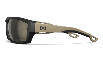WileyX Alpine CAPTIVATE Polarized Tungsten Mirror Matte Black/Tan Frame