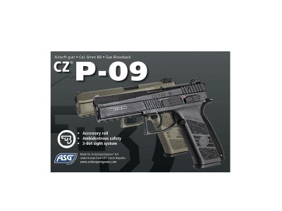 ASG CZ P-09 GBB 6mm FDE Full Color