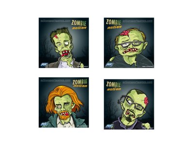 ASG Zombie Shooting Targets 14x14cm 100st